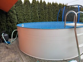 Bazen ibiza 1,2m vyska 4m priemer perfektny stav - 3