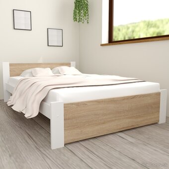 Manželská posteľ 160x200 + látkový rošt - 3