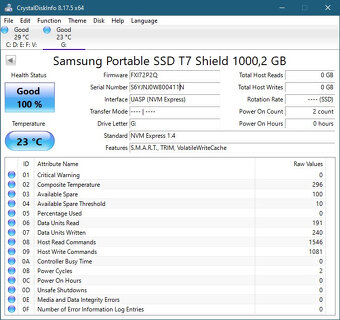 Samsung Portable SSD T7 Shield 1 TB modrý - 3