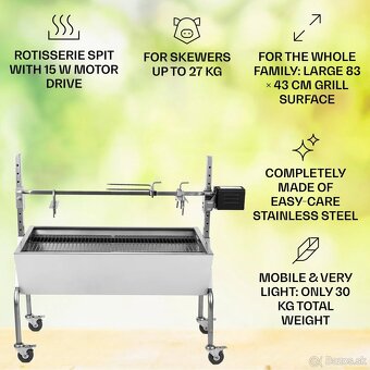 Sauenland záhradný gril na prasiatko sele - 3