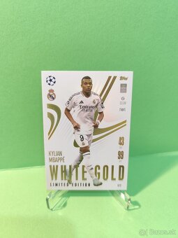 Topps match Attax extra 2024/25 white gold Mbappé/Haaland - 3