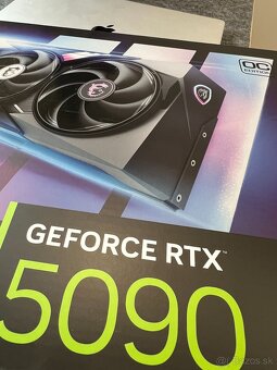 Predám MSI GeForce RTX 5090 - kúpená 26.5.2025 - 3