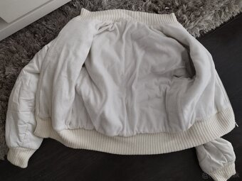 Biela puffer dámska bunda M/38 - 3