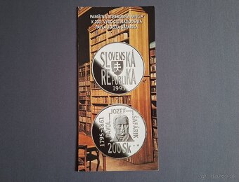 200 sk 1995  P.J.Šafarik Proof - 3
