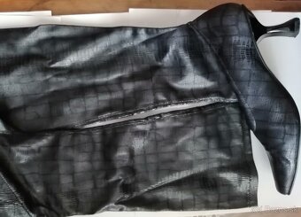 Letné dámske čižmičky v. 39 s imitáciou hadej kože - 3