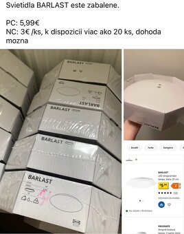 Stropné svetlá Barlast IKEA - 3