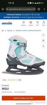 Nepoužité dámske ľadové korčule Crowned Misu - 3