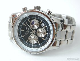 LIGE 8989 Chronograph - pánske luxusné celokovové hodinky - 3