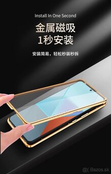 Luxusný magnetický obal,360° na Xiaomi Redmi Note 13 PRO 5G - 3