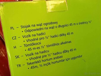 vozík - naviják na záhradnú hadicu 1/2" - 45 m - 3