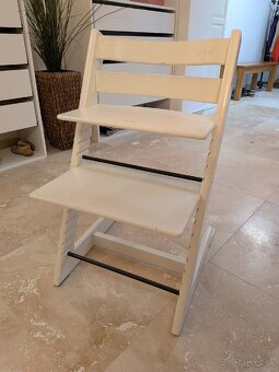 Stokke biela detská rastúca stolička - 3