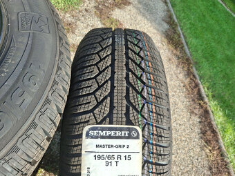 15" plechy 4x108 Citroen C3 + zimné 195/65 r15 nejazdené - 3