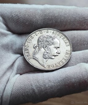 2 Zlatnik 1884, Frantisek Jozef I., krásny - 3