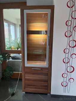 Presklená skriňa MELANIE s LED osvetlením - 3