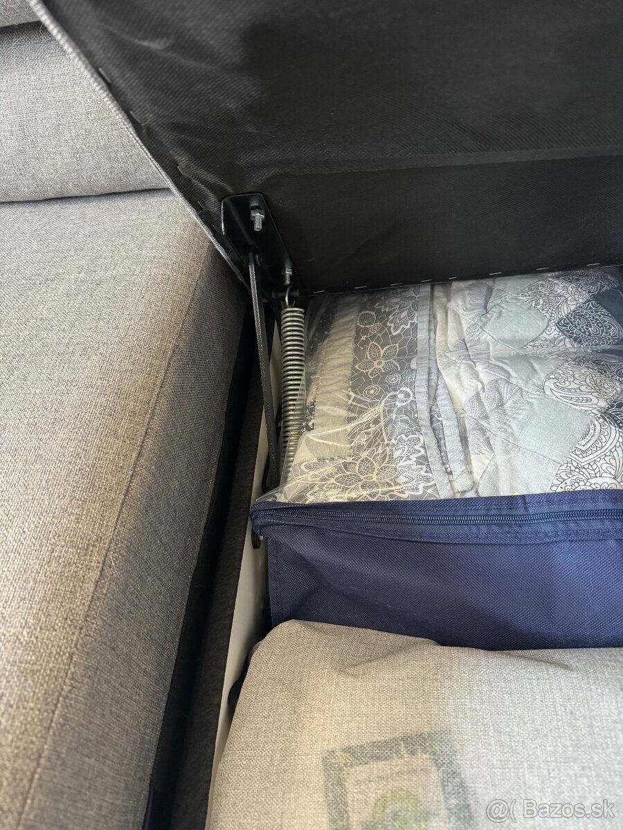 Predám rozkladaciu sedaciu súpravu s úložným priestorom - 4