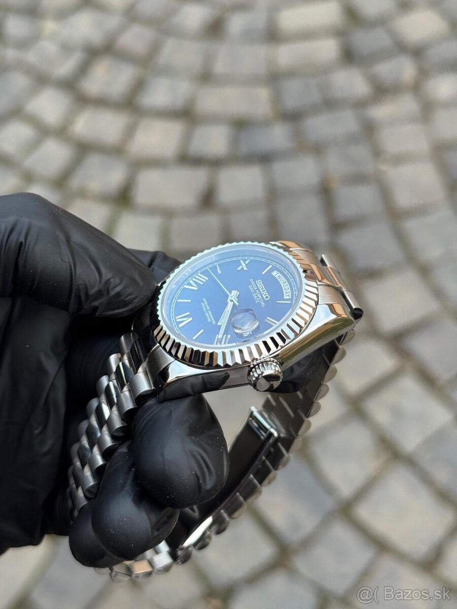 Seiko Mod Day-Date "Blue Roman" - 4