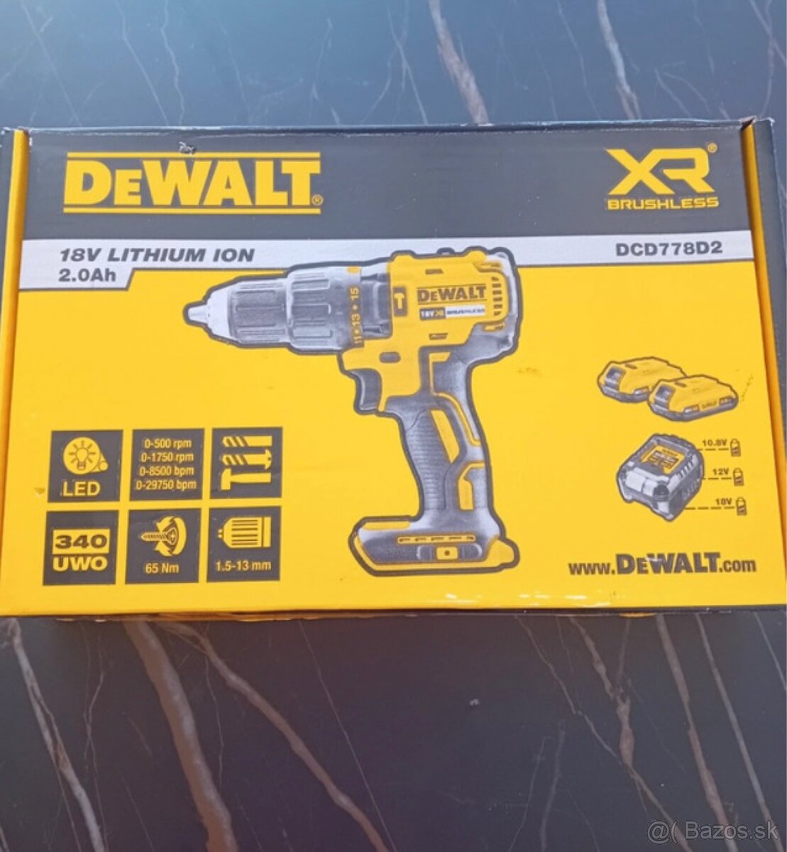 Aku vrtacka/skrutkovac dewalt 2x2,0Ah - 4