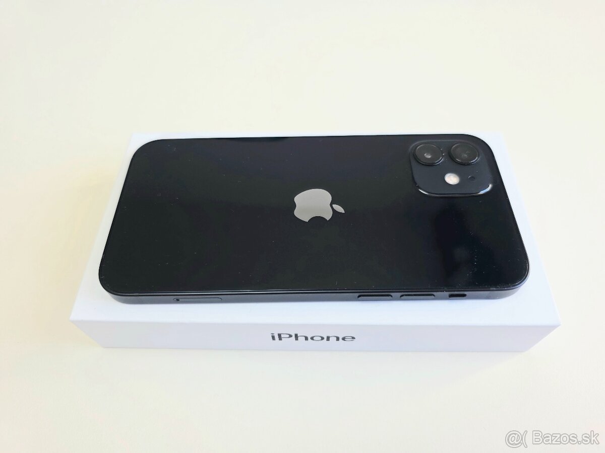 APPLE IPHONE 12 128GB BLACK BATERKA 100% - 4