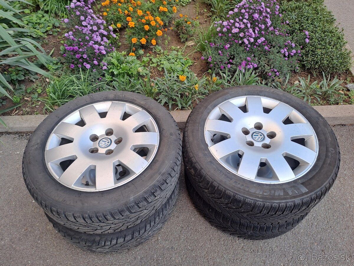 215/55/R17 - 5x112 elektróny škoda Ronal + zimné Pneumatiky - 4