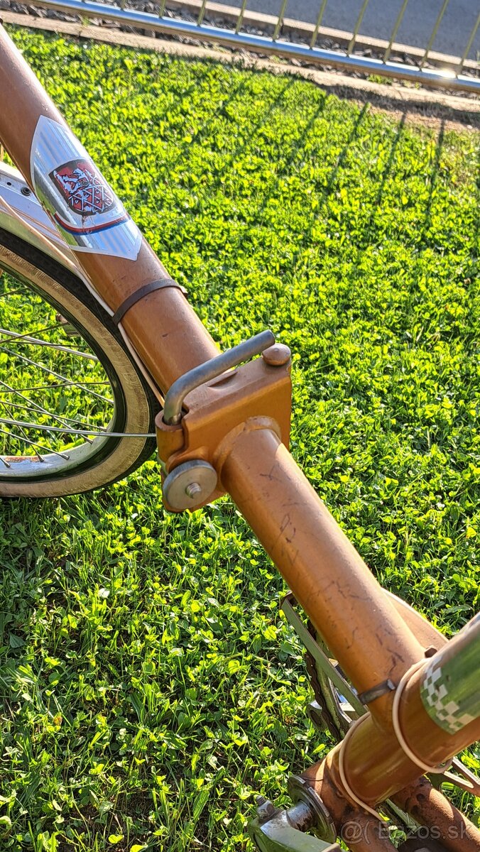 Starožitný skladací bicykel v pôvodnom stave - 4