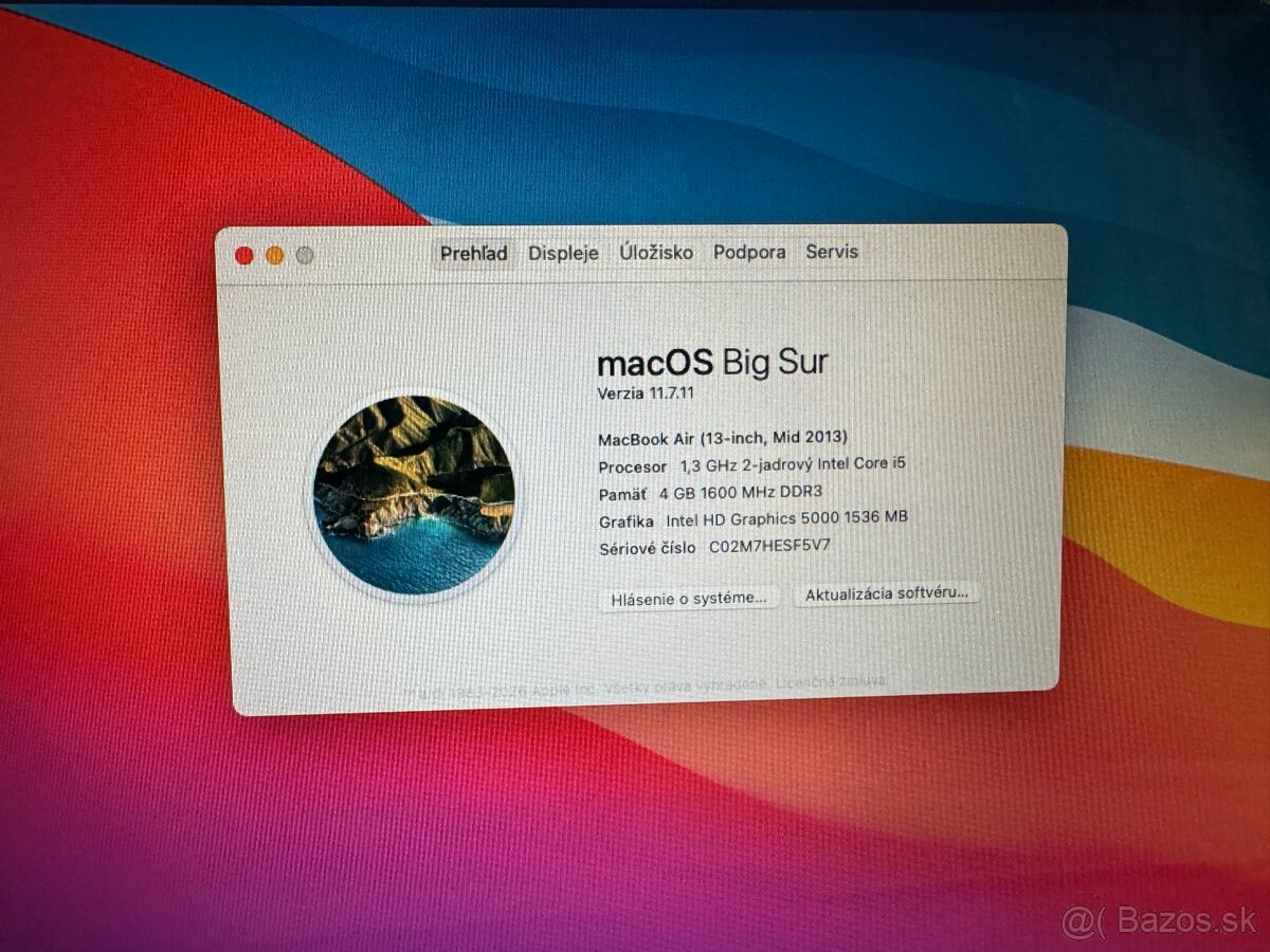 Apple Macbook Air 13" (mid 2013) i5, 4GB, 256GB - 4