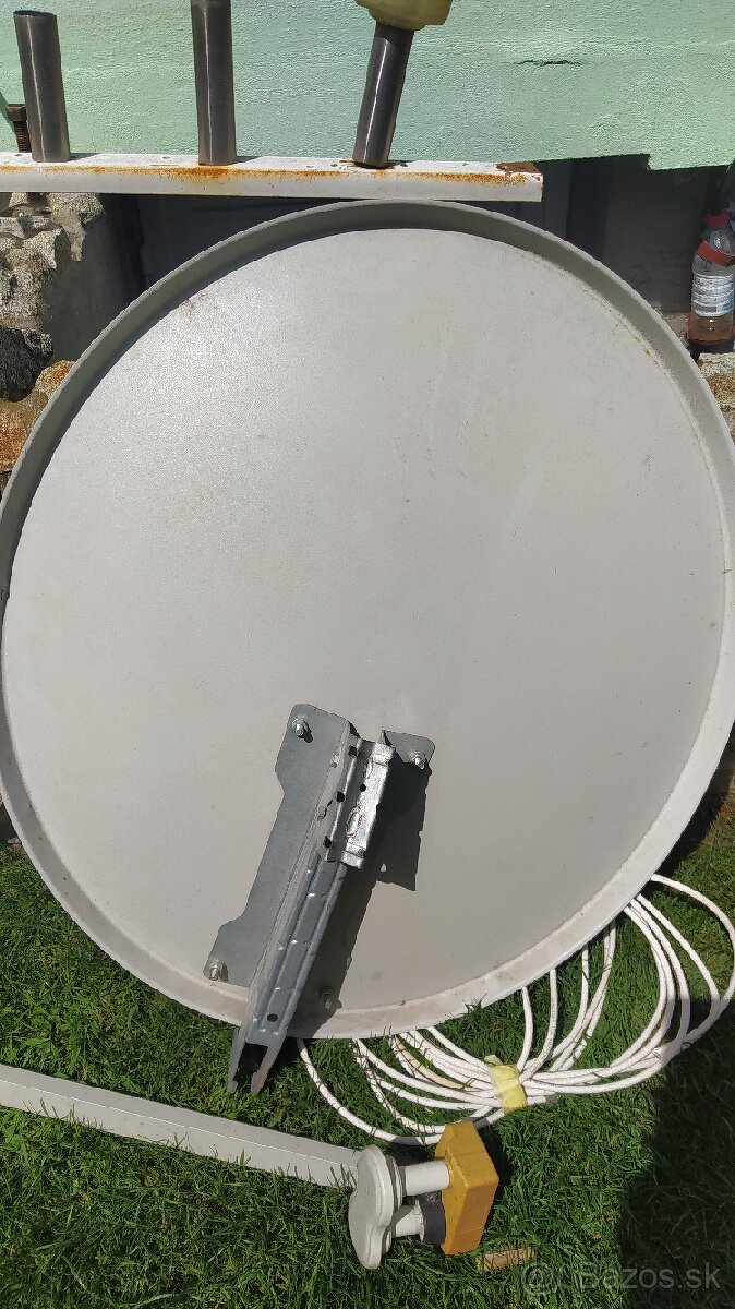 Satelitný tanier dvoj príjímač a kábel - 4