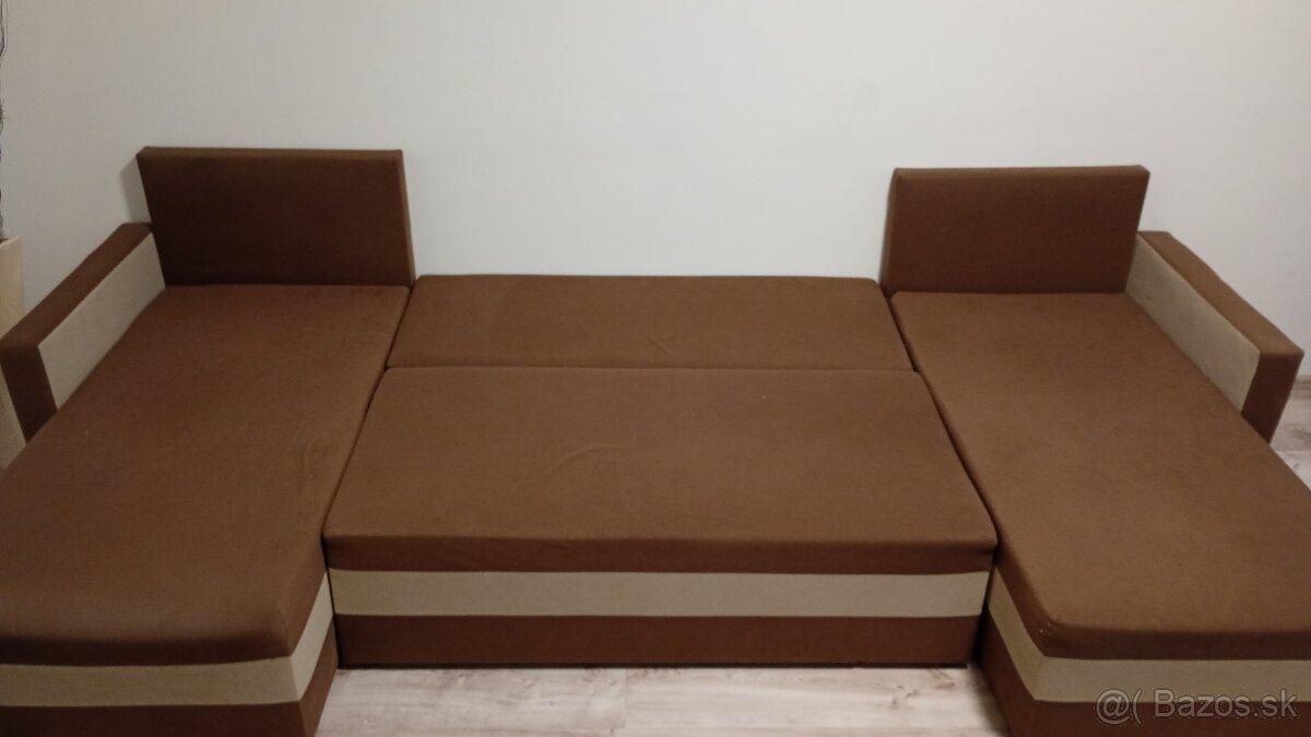 Predám rohovú rozkladaciu sedačku do tvaru U – ako nová - 4