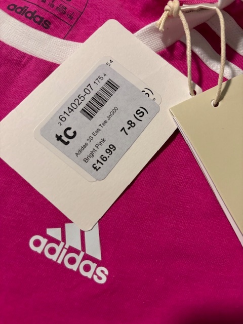 Tričko dievcenske Adidas vel. 128 NOVE S VISACKOU - 4