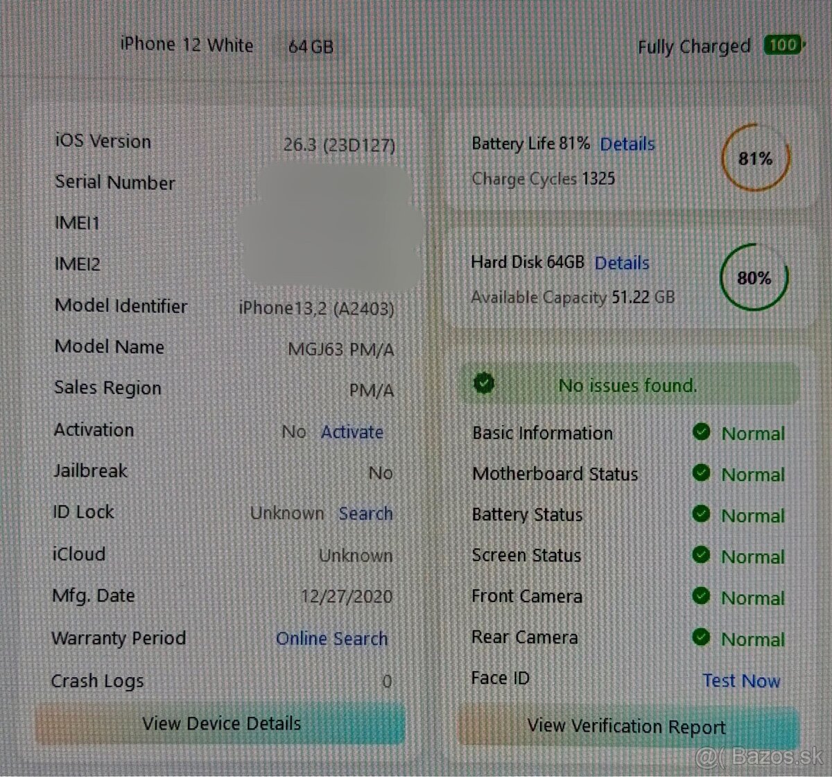 Predám Apple iPhone 12 64GB biely - 4