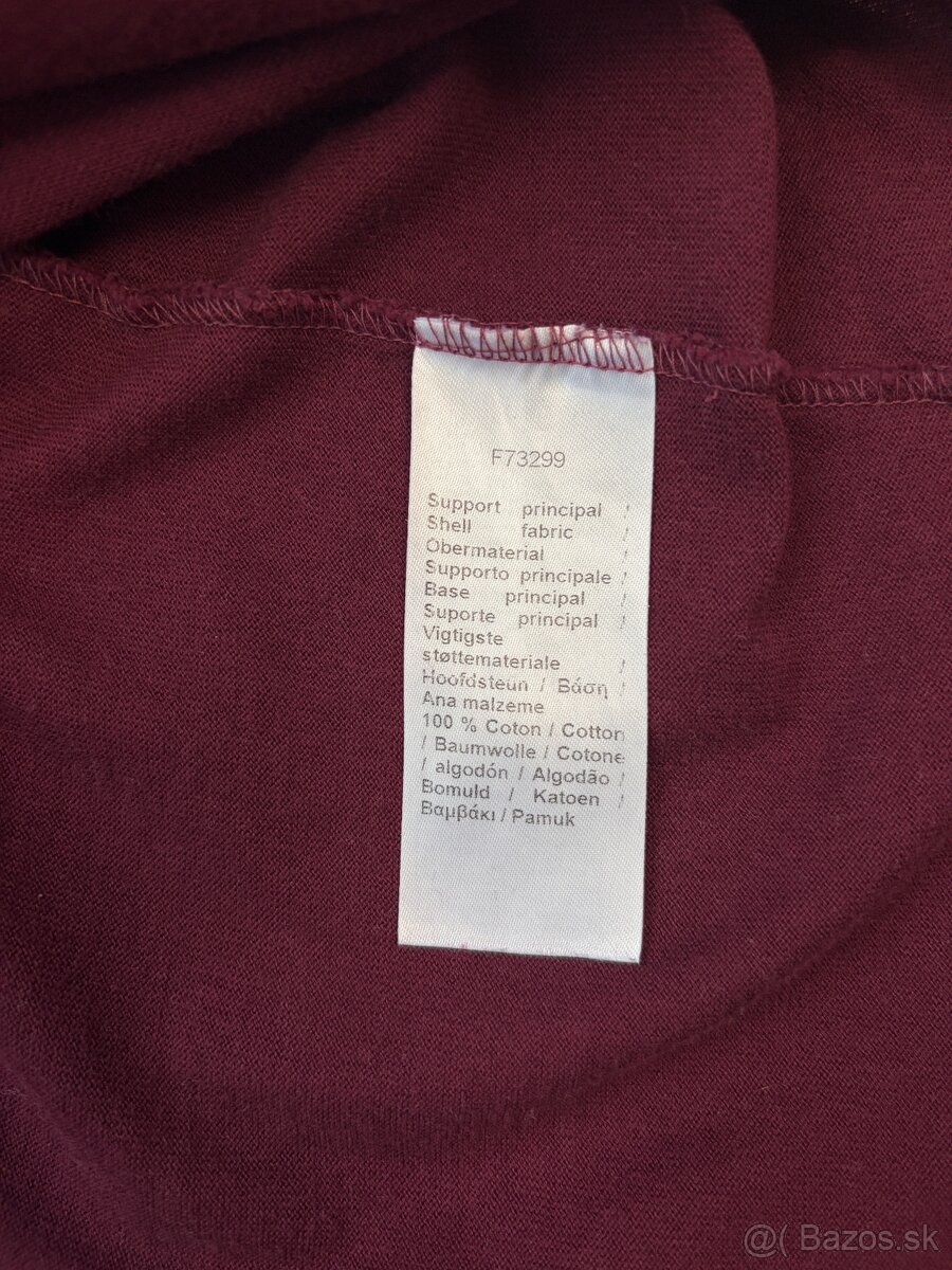 Lacoste oversized tričko TH0062 Bordeaux - 4