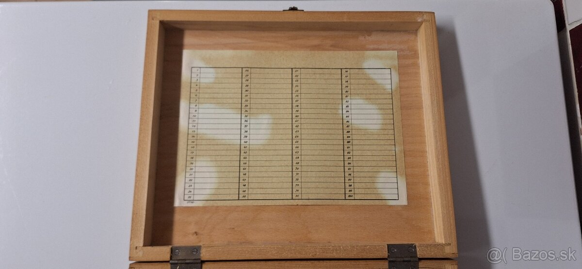 Drevena kazeta (kartotéka) diapozitívov - 4