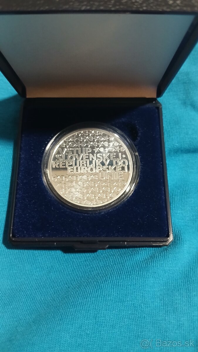 Sada zlatej a striebornej medaily 20.výročie vstupu SR do EÚ - 4