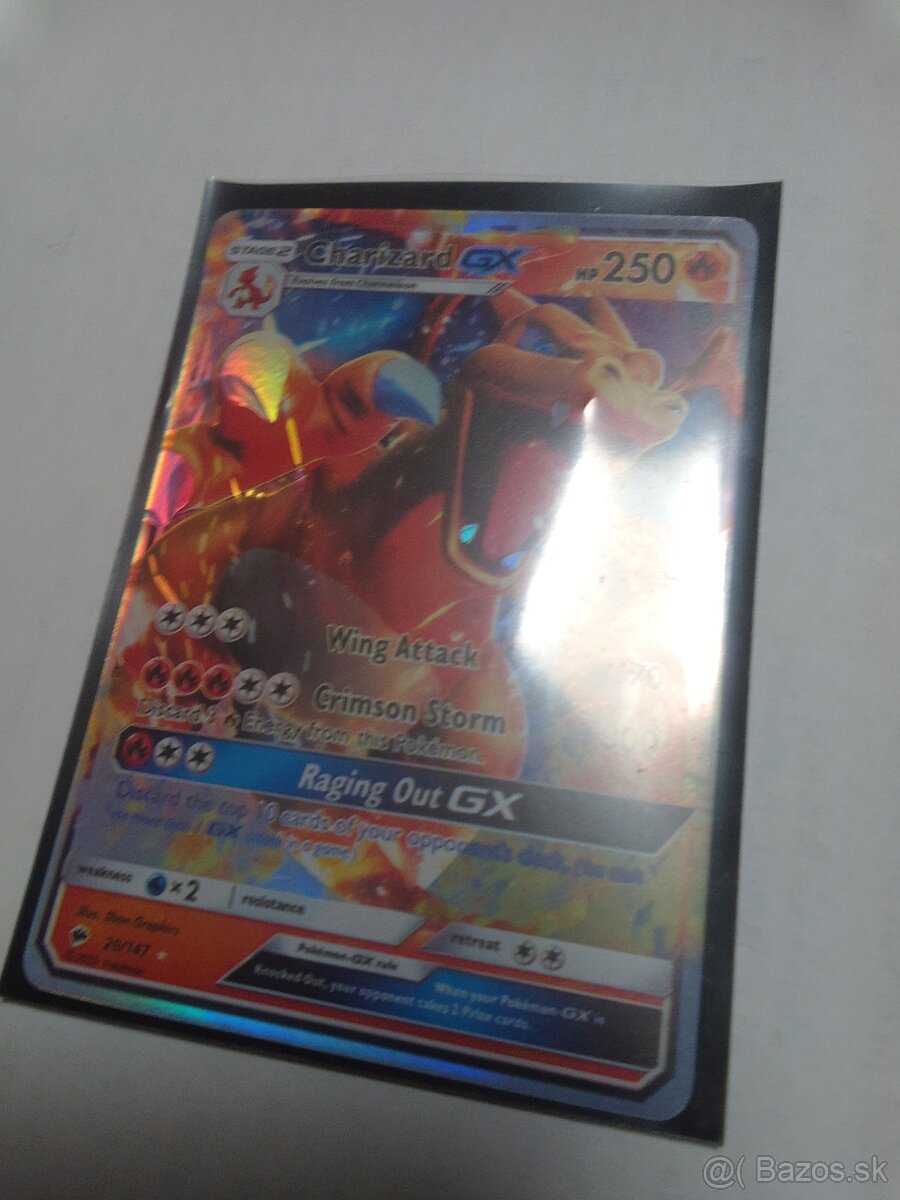 Pkémon karta CHarizardGX - 4