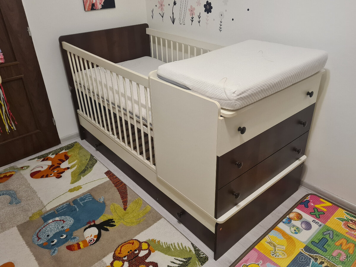 Detská postieľka s komodou - 4
