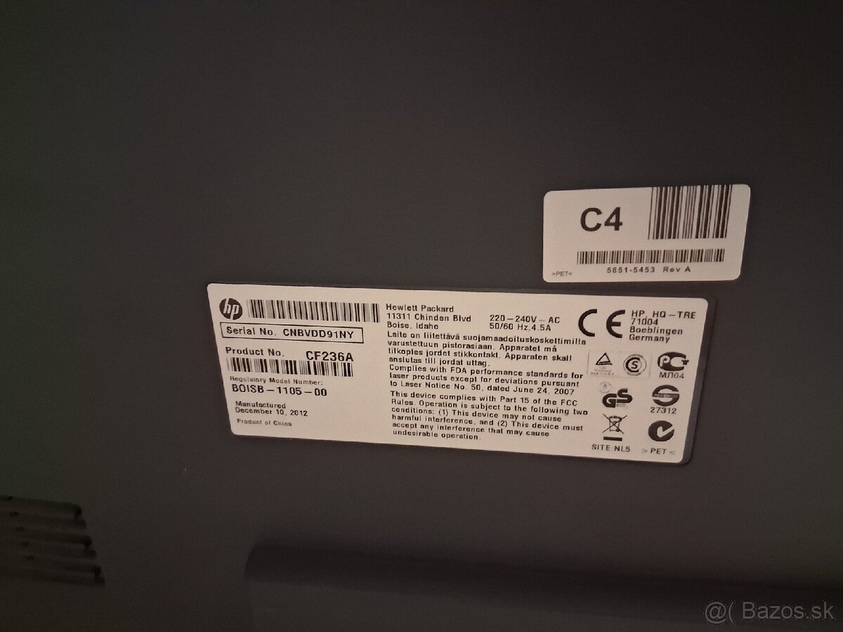 Tlačiareň HP LaserJet 700 M712dn, A3/A4 - 4