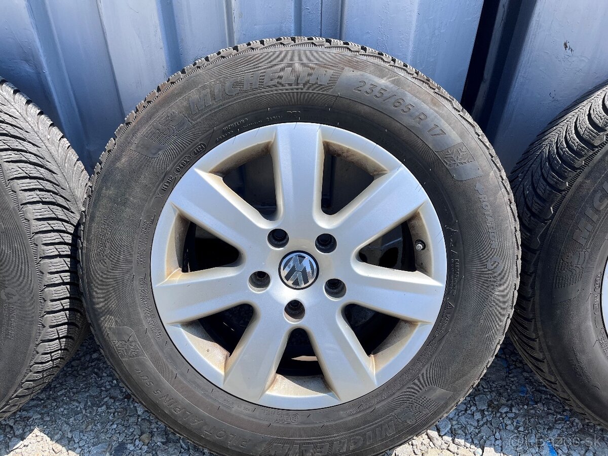 hliníkové disky + zimne pneu VW Touareg 235/65/R17 - 4