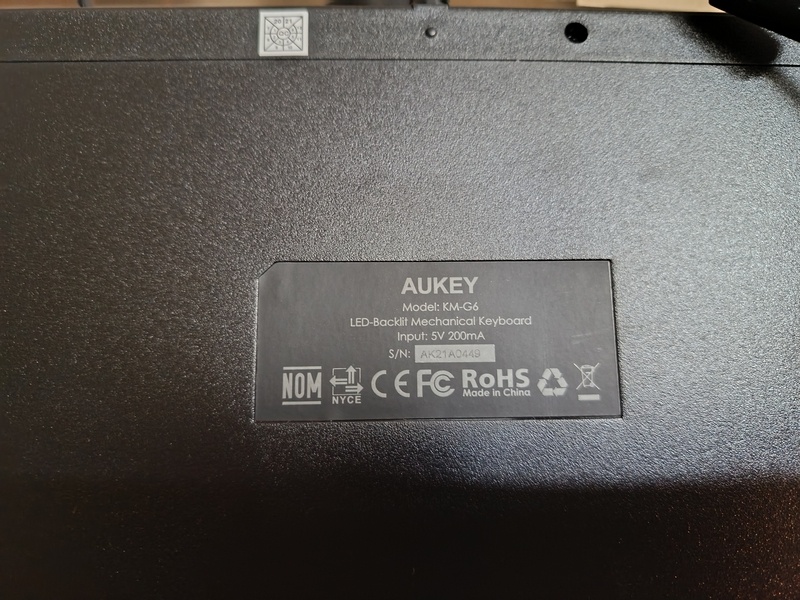 Mechanická klávesnica aukey KM-G6 20€ - 4