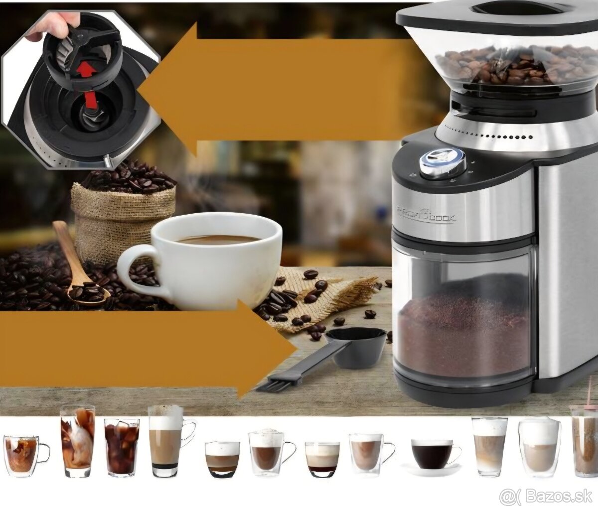 Predám el.mlynček na kávu zn.ProfiCook - 4