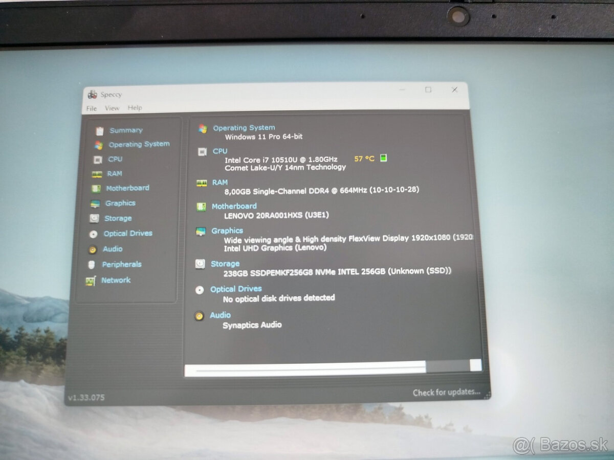 notebook Lenovo E14 - Core i7-10510u, 8GB, 256GB SSD, Win11 - 4
