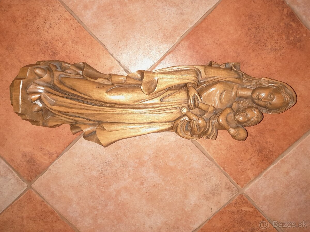 Sv. Marie soška – socha - dřevo (925G) - 4