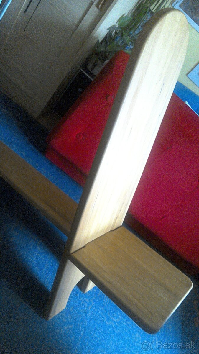 Predaj farebnej poličky a stoličky z masíva - 4