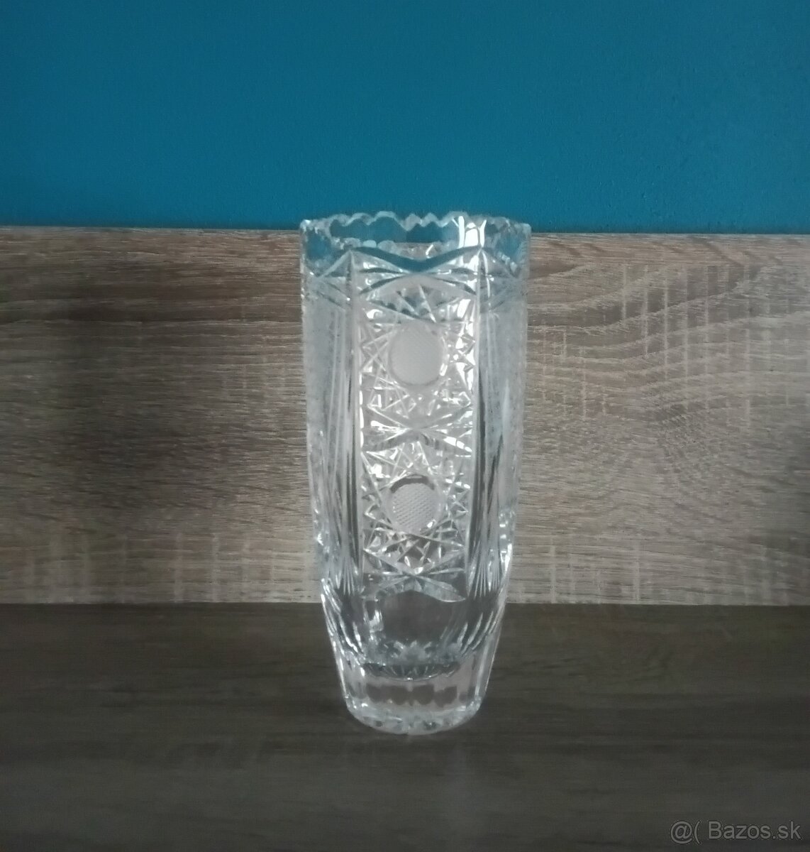 Krištáľová dóza a vázička. - 4
