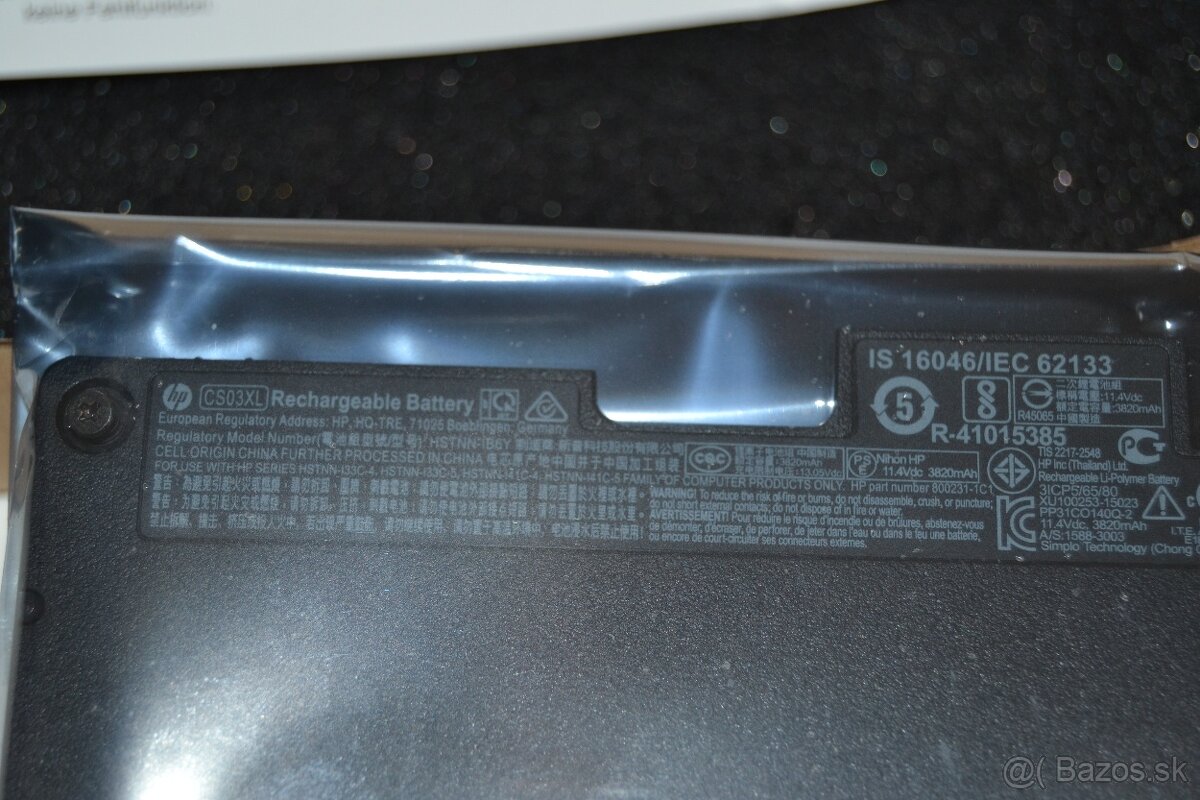 Power pre Hewlett Packard CS03XL, Li-Poly, 11,4V - 4