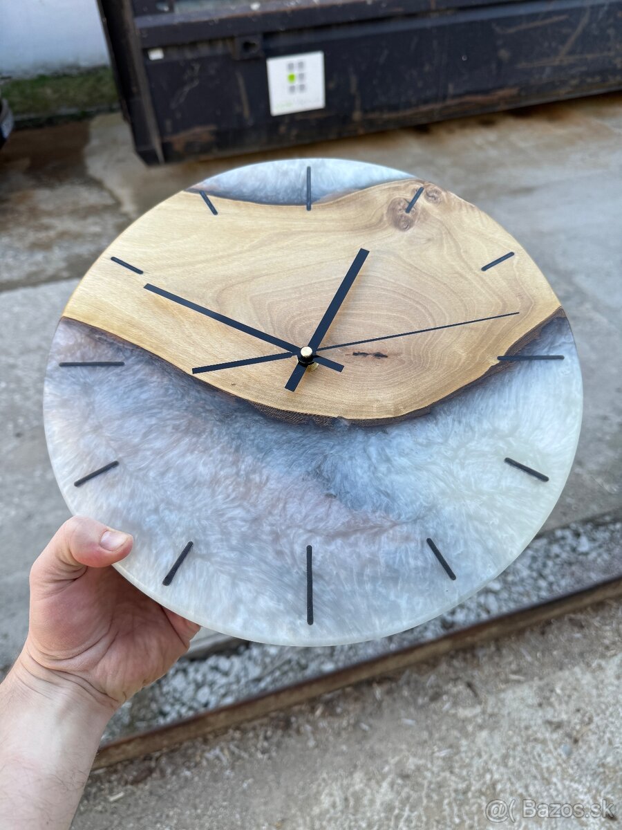 Nástenné hodiny epoxidové - 4