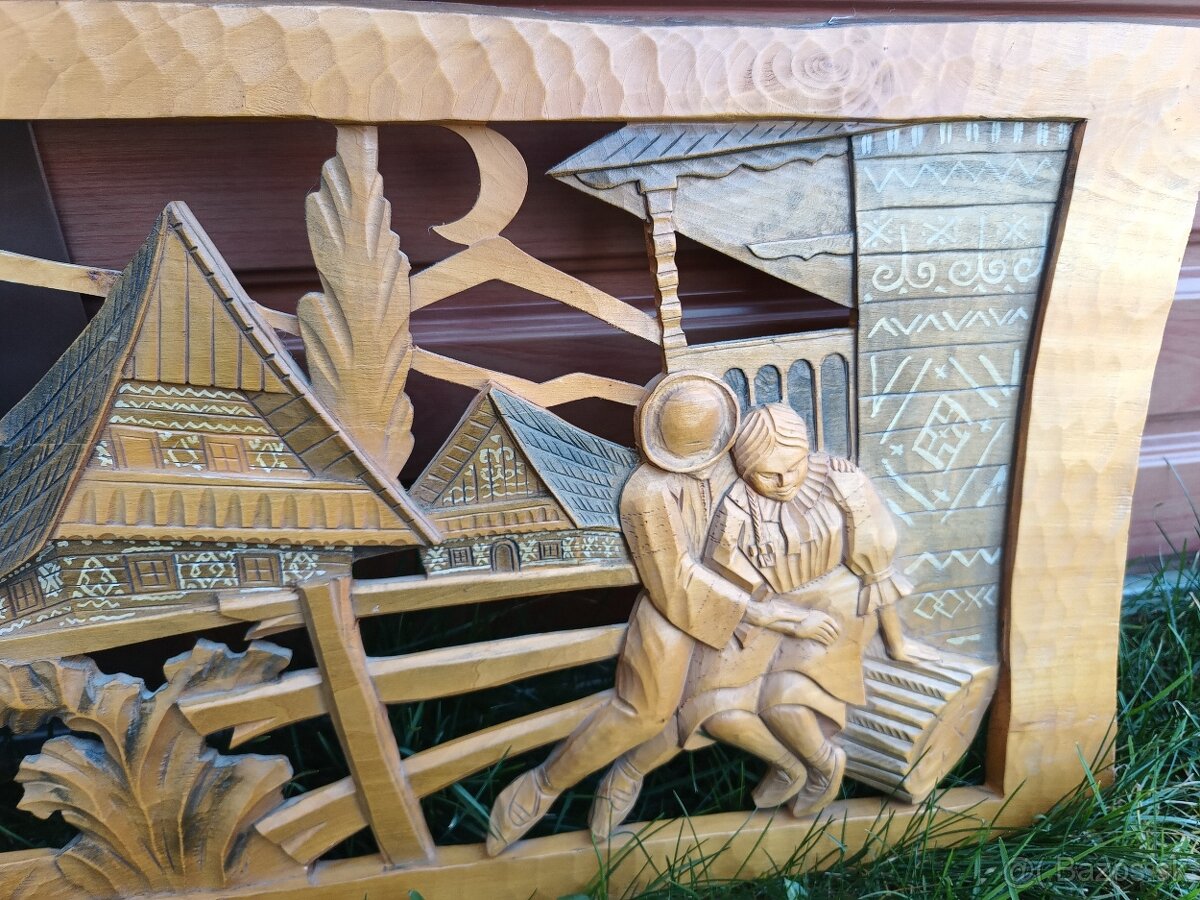 drevorezba ľudový motív Čičmany - 4