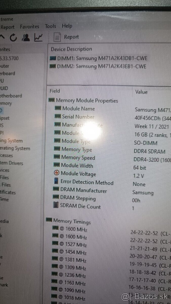 SO-DIMM Samsung 32GB 16GBx2 DDR4 PC3200 Do notebookov - 4