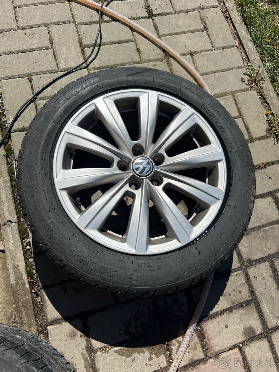 Elektróny R16 5x100 + letné pneumatiky - 4