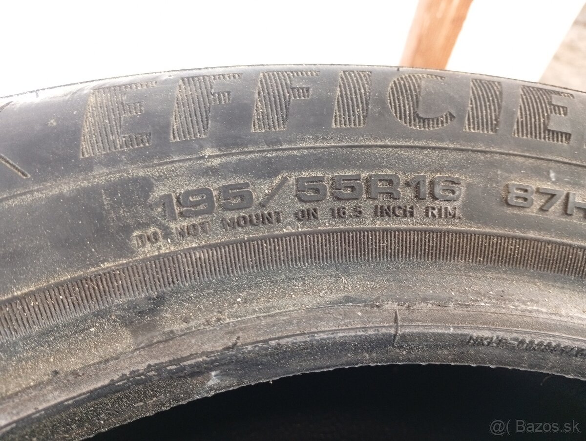 Predám gumi 195/55 r16 - 4
