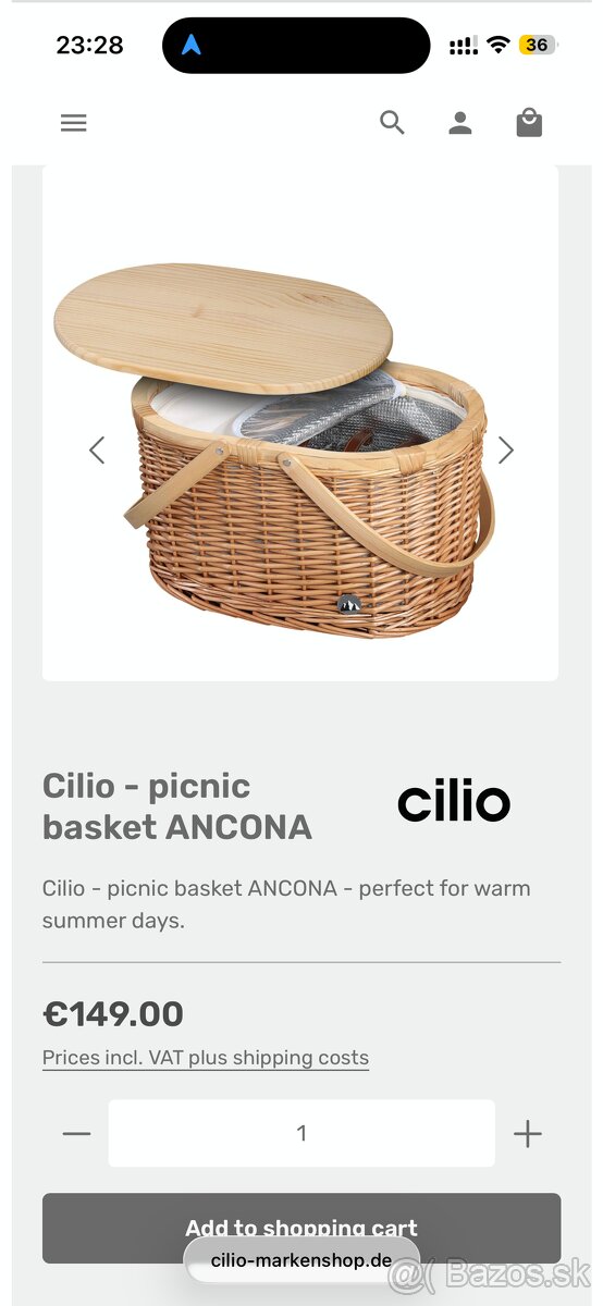 Piknikový kôš Cilio Ancona - 4