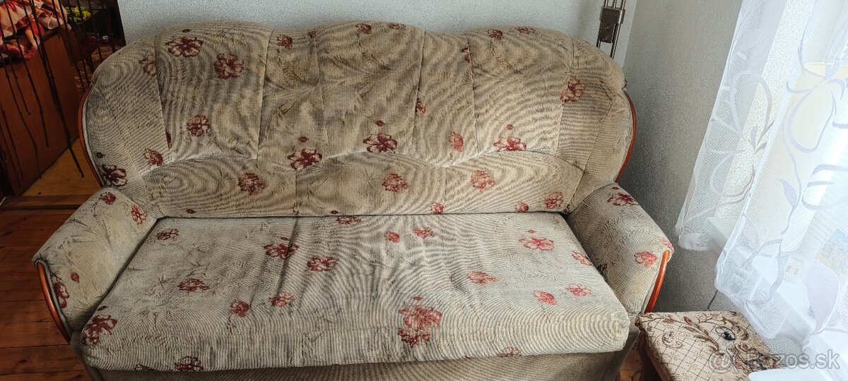 gauč, 2 kreslá - 4